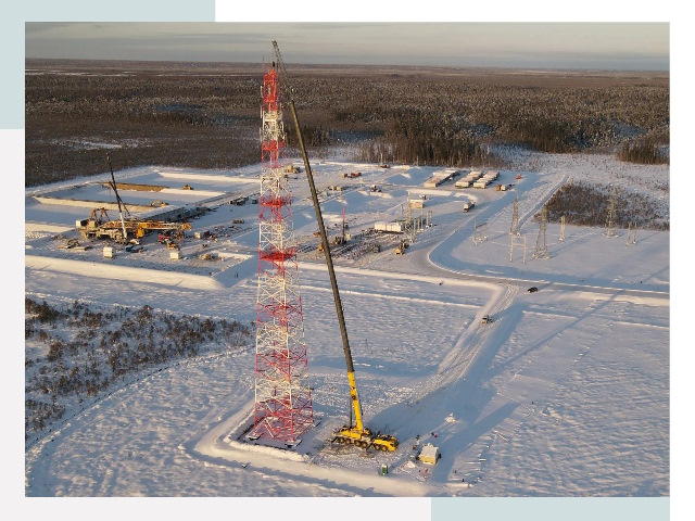 Мачты связи в Югорске