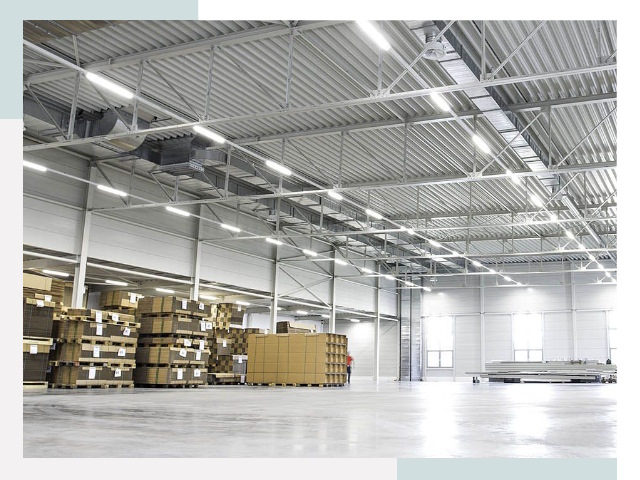 Освещение ангаров в Югорске