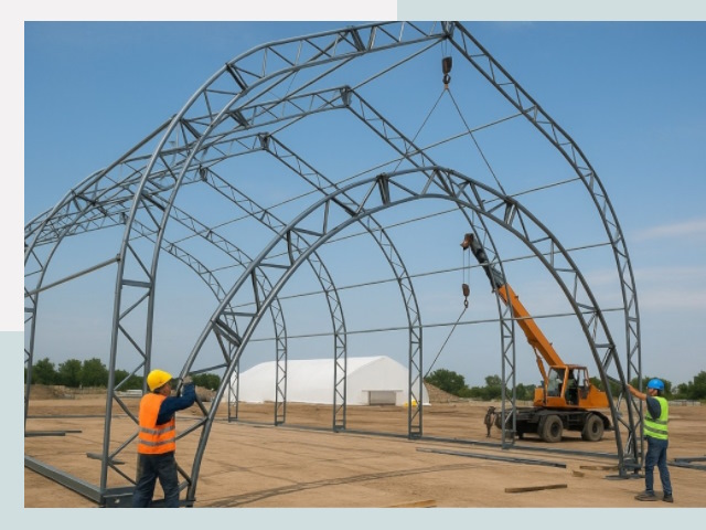 Монтаж ангаров в Югорске от 613 руб. - Надежно и быстро